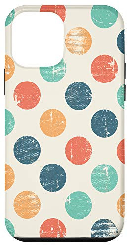 iPhone 12 mini Retro Polka Dot Dots Circle Pattern Gift Girls Teens Women Case