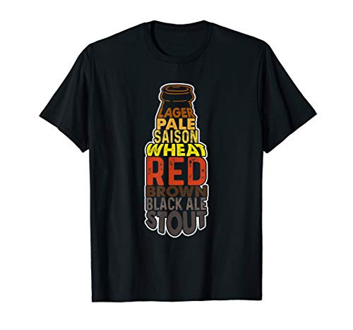 Craft Beer Lover Gift Lager Pale Stout Saison Black Ale T-Shirt