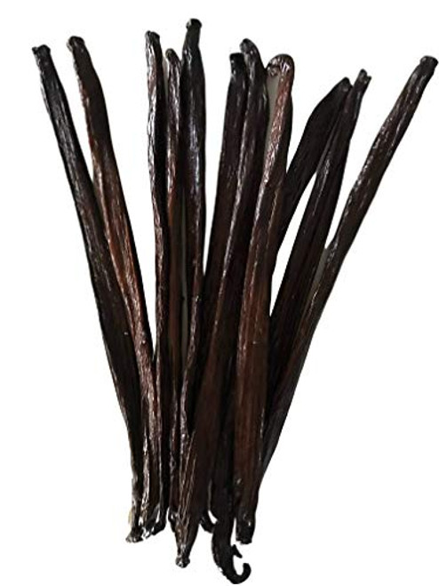 Vanilla Beans Tahitian Grade A for Baking Extract Brewing Paste Cooking -11 ea- by FITNCLEAN VANILLA- about 6 inch Fresh Raw Natural NON-GMO Gourmet Whole Pods