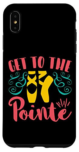 iPhone XS Max Ballet Dance Get To The Pointe Yellow Ballet Shoes Ballerina Case