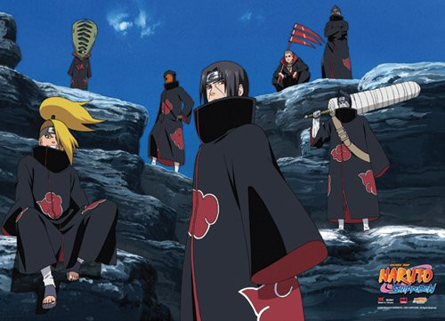 Great Eastern Entertainment Naruto Shippuden 7 Atkatsuki Wall Scroll, 33 by 44-Inch