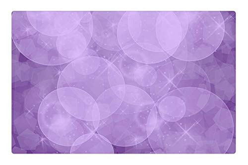 LESGAULEST Doormat Floor Rug/Mat -23.6 x 15.7 inch- - Circles Pentacles Purple Backgrounds LESGAULEST Doormat Floor Rug/Mat -23.6 x 15.7 inch- - Circles Pentacles Purple Backgrounds