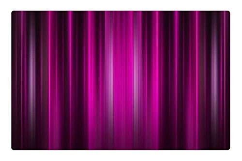 LESGAULEST Doormat Floor Rug/Mat -23.6 x 15.7 inch- - Theater Cinema Curtain Stripes Red Background 4