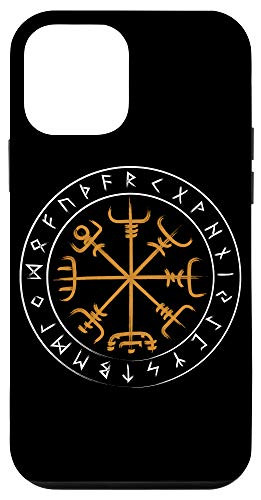 iPhone 12 mini Futhark Circle Vikings Compass Rune Protection Vegvisir Case