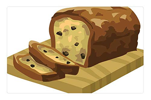 LESGAULEST Doormat Floor Rug/Mat -23.6 x 15.7 inch- - Bread Snacks Foods Loaf Slices Brown Yellow LESGAULEST Doormat Floor Rug/Mat -23.6 x 15.7 inch- - Bread Snacks Foods Loaf Slices Brown Yellow