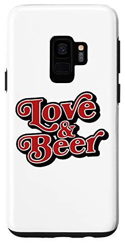 Galaxy S9 Love  and  Beer - Vintage Typography Craft Brew Lover Design Case