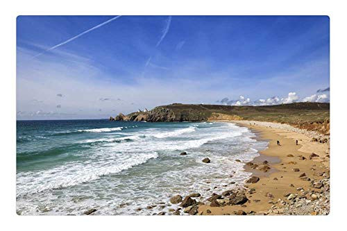 LESGAULEST Doormat Floor Rug/Mat -23.6 x 15.7 inch- - Brittany Sea Landscape Nature Beach Side Water