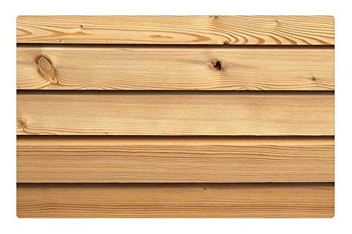 LESGAULEST Doormat Floor Rug/Mat -23.6 x 15.7 inch- - Texture Wood Grain Structure Brown Wood Texture 1