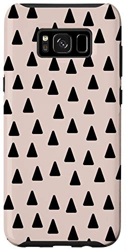 Galaxy S8 Plus Girls Brown Boho Chic Polka Dot Triangles Pattern Case
