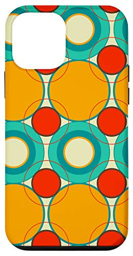 iPhone 12 mini Modern Retro Colorful Circle Pattern Gift Case