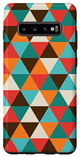Galaxy S10 Plus Retro Geometric Triangle Vintage Fashion Chic Boho Gift Case