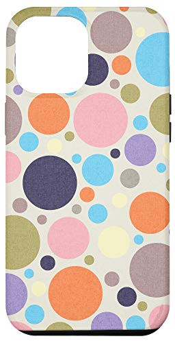 iPhone 12 Pro Max Pastel Polka Dot Circles Phone Case