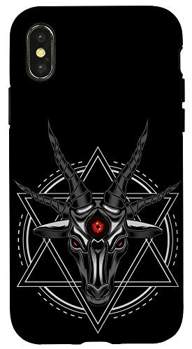 iPhone X/XS Pentagram Goat Head Baphomet Satanic Witchcraft Design Case
