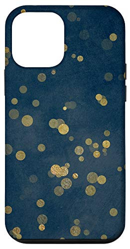 iPhone 12 mini Blue and Yellow Bokeh Polka Dots Abstract Circles Case