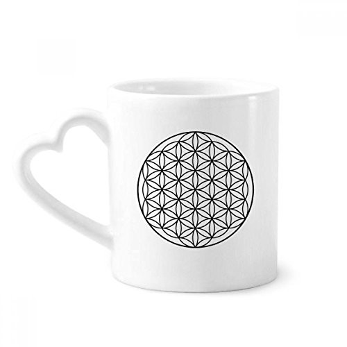 Shape Geometry Circle Totem Mug Coffee Ceramic Drinkware Glass Heart Cup