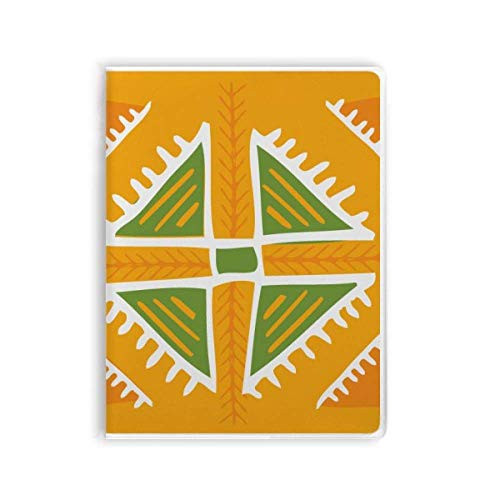 Yellow Triangle Mexico Totems Ancient Civilization Notebook Gum Cover Diary Soft Cover Journal