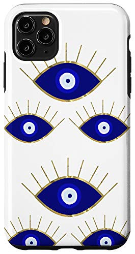 iPhone 11 Pro Max Blue Evil Eyes Case