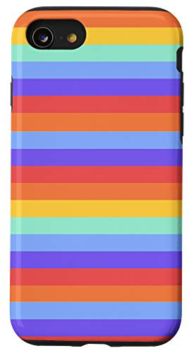 iPhone SE -2020- / 7 / 8 Rainbow Colors Stripes Lines Case