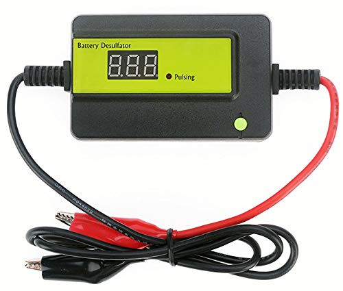 Lead Acid Auto Battery Desulfator Conditioner RegeneratorDigital Auto Pulse Car Battery Desulfator Desulphator Lead Acid Batteries 400Ah -Green-