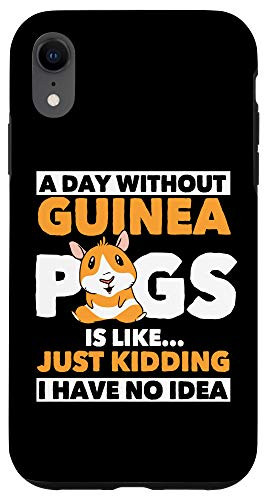 iPhone XR A Day without Guinea Pigs Clothes Stuff Cavy Gift Guinea Pig Case