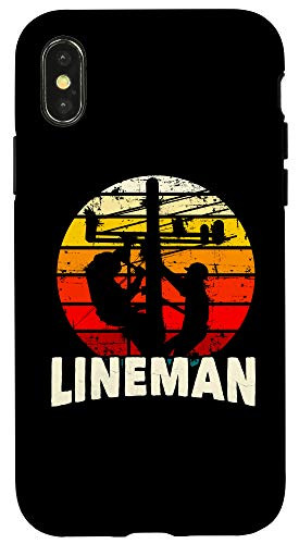 iPhone X/XS Lineman Gifts Line Worker Pole Climber Utility Case