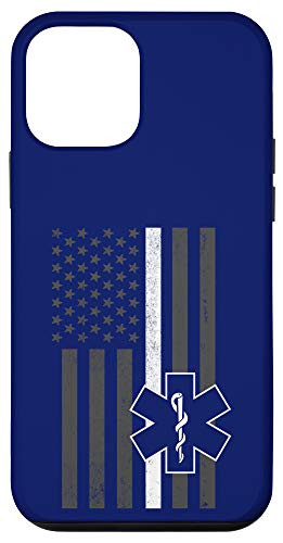 iPhone 12 mini Thin White Line EMS Paramedic EMT First Responder Fun Gift Case