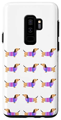 Galaxy S9 Plus Dachshund Wiener Dog With Clothes Pattern Case