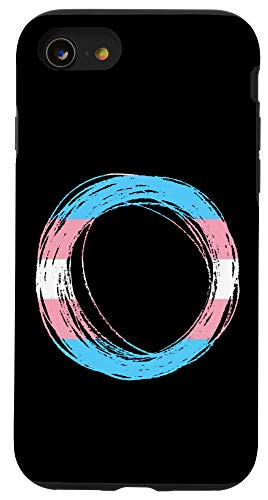 iPhone SE -2020- / 7 / 8 Scribble Circle Pride Flag Colors - Transgender Case