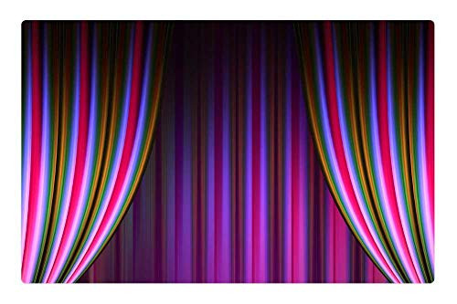 LESGAULEST Doormat Floor Rug/Mat -23.6 x 15.7 inch- - Theater Cinema Curtain Stripes Pink Purple 1 LESGAULEST Doormat Floor Rug/Mat -23.6 x 15.7 inch- - Theater Cinema Curtain Stripes Pink Purple 1