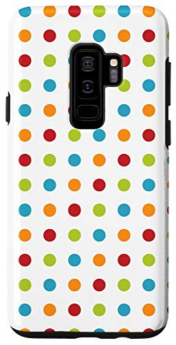 Galaxy S9 Plus Multi Polka Dots Pattern Dot Circle Red Green Blue Orange Case