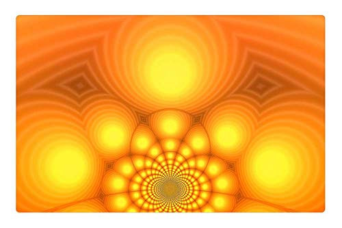 LESGAULEST Doormat Floor Rug/Mat -23.6 x 15.7 inch- - Abstract Pattern Lines Wave Movement Swing 37