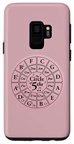 Galaxy S9 Circle of Fifths Wheel Chart for Female Acoustic Guitarists Case
