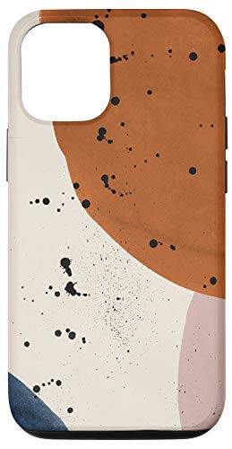 iPhone 12/12 Pro Minimal Splatter Abstract Circle Watercolor Illustration Case
