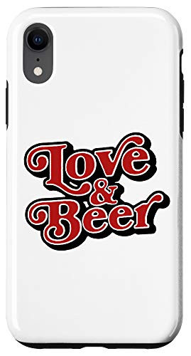 iPhone XR Love  and  Beer - Vintage Typography Craft Brew Lover Design Case