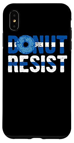 iPhone XS Max Police Officer - Donut Resist - Thin Blue Line Cop Policeman Case