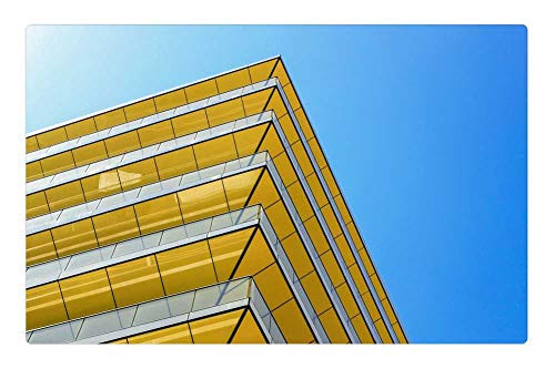 LESGAULEST Doormat Floor Rug/Mat -23.6 x 15.7 inch- - London Architecture Building Yellow United Kingdom LESGAULEST Doormat Floor Rug/Mat -23.6 x 15.7 inch- - London Architecture Building Yellow United Kingdom