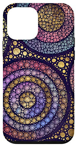 iPhone 12 mini Colorful Dot Art style composition circles Case