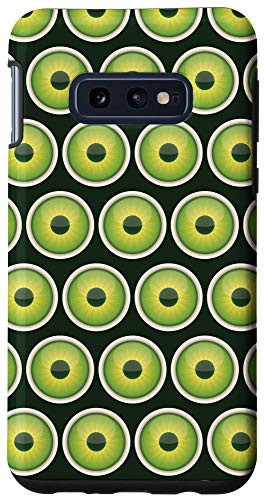 Galaxy S10e Green Eyes Circle Geometrical Shape Pattern Case