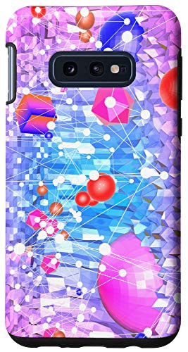 Galaxy S10e Geometric Light Pink Cube Circle Hypnotic Pink Abstract Gift Case