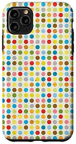 iPhone 11 Pro Max Colorful Polka Dot Circles Phone Case