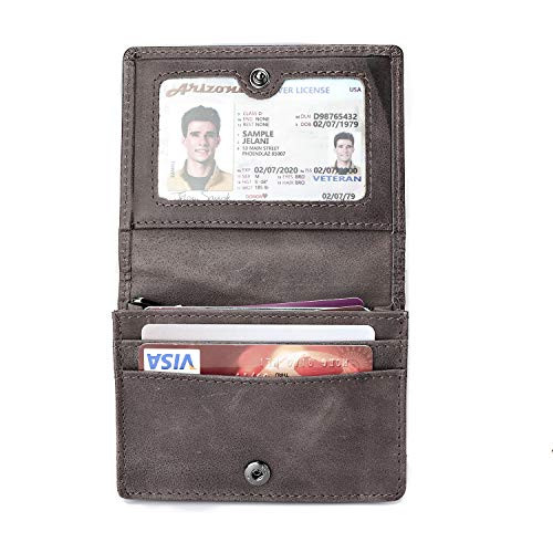 RFID Blocking Wallet for Men, Genuine Leather Bifold Wallet ID Credit Card Holder (GreyCoffee) RFID Blocking Wallet for Men, Genuine Leather Bifold Wallet ID Credit Card Holder (GreyCoffee)
