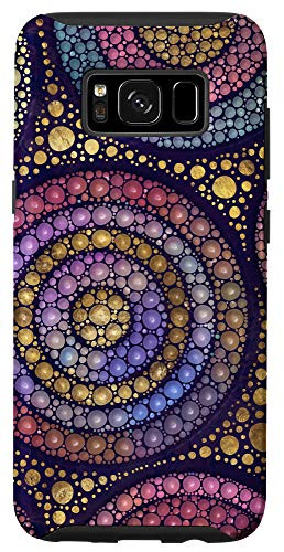 Galaxy S8 Colorful Dot Art style composition circles Case