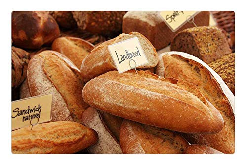 LESGAULEST Doormat Floor Rug/Mat -23.6 x 15.7 inch- - Background Baguette Baked Bakery Bread Brown LESGAULEST Doormat Floor Rug/Mat -23.6 x 15.7 inch- - Background Baguette Baked Bakery Bread Brown