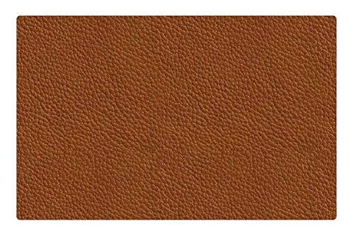 LESGAULEST Doormat Floor Rug/Mat -23.6 x 15.7 inch- - Background Texture Desktop Leather Brown Orange