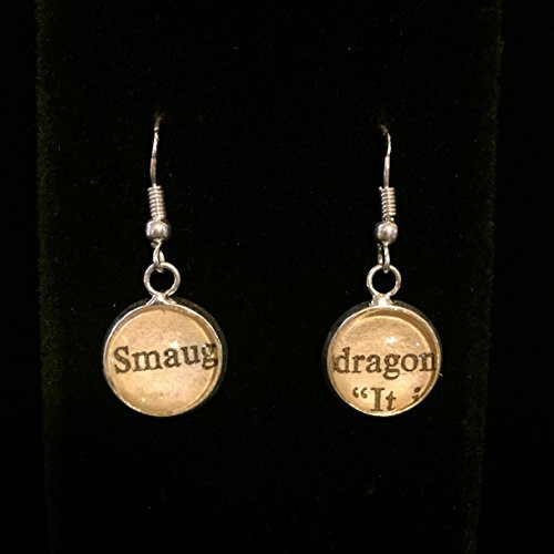 The Hobbit Smaug the Dragon Earrings with Sterling Silver Hooks