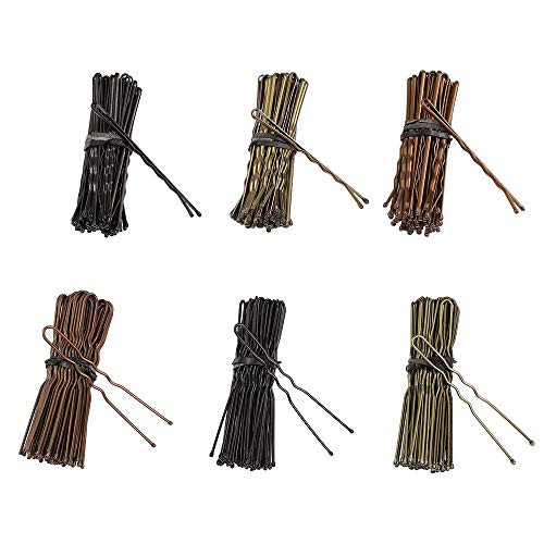 Justbuy 2.36 inch 300pcs Color U Shape Bobby Pins Metal Hair Pin for Buns Women Girls Hair Styling Barrettes Hair Clips Gold Black Brown Justbuy 2.36 inch 300pcs Color U Shape Bobby Pins Metal Hair Pin for Buns Women Girls Hair Styling Barrettes Hair Clips Gold Black Brown