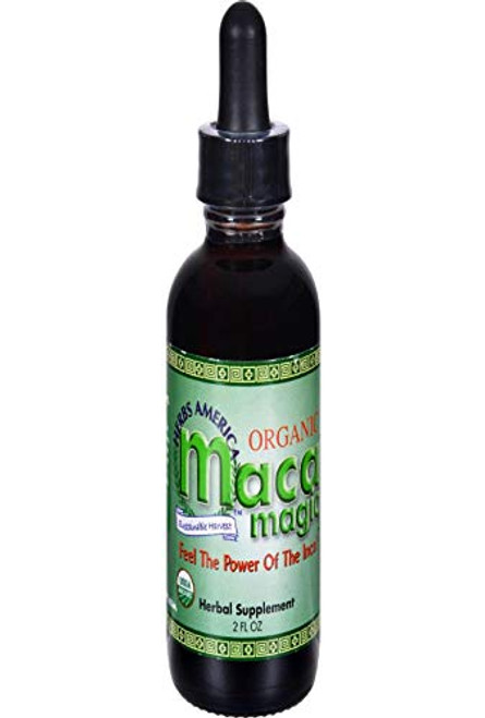 Maca Magic 100 percent Organic Liquid Extract -2oz- Peruvian Premium Grade Maca - Full Spectrum Blend of Black Maca Red Maca Purple Maca and Yellow Maca - Certified Organic - Certified Kosher - Raw Vegan