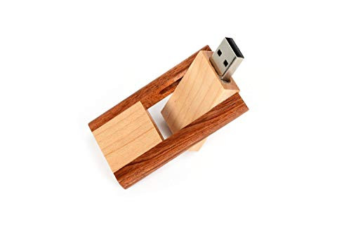 Wood 2.0/3.0 USB Flash Drive USB Disk Memory Stick with Wooden Box -3.0/128GB Wood USB Disk-5-