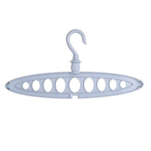 Zcm Magic Hanger 1 Pc Magic Multi-Port Support Circle Clothes Hanger Clothes Drying Rack Multifunction Plastic Clothes Hangers Home Storage Hange -Color  Blue-