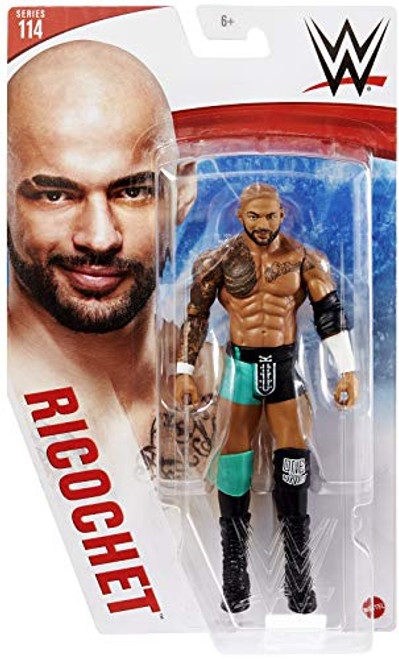 Ricochet -Green Gear- - WWE Series 114 Mattel Toy Wrestling Action Figure Ricochet -Green Gear- - WWE Series 114 Mattel Toy Wrestling Action Figure
